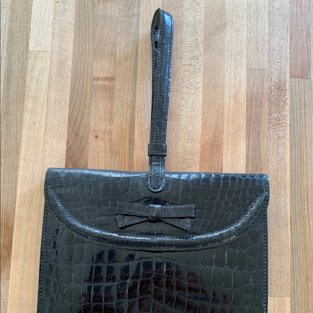 Lederer de Paris vintage crocodile Purse.